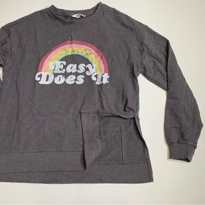 Wildfox Womens XS Pullover Sweatshirt Easy Does it